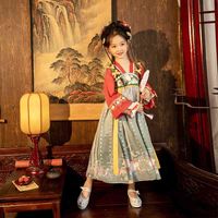 Wholesale Autumn new long sleeve super fairy baby dress bow sweet beauty children s Hanfu