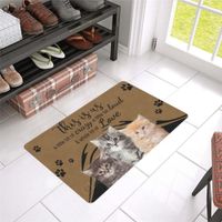 Wholesale CLOOCL Animals Carpets Floor Mats D Graphic Home Is Where The Cat Hair Sticks To Everything But The Cat Doormats Funny Mat