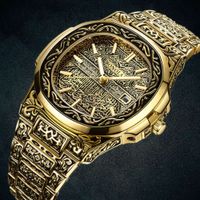 Wholesale Fashion Quartz Watches Men Brand Onola Luxe Retro Gold Rust free Steel Brain Wars Reloj Hombre