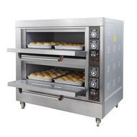 Wholesale Electric Ovens Commercial Oven Two story Cake Bread Pizza Baking Machine Double layer Large capacity Zinc Alloy Liner V V