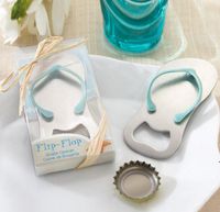 Wholesale Flip Flop Bottle Openers Wedding Party Favor Gift Beach Thong Slippers Beer Bottle Opener Household Supply HHF10678