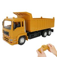 Wholesale 2 Ghz RC Dump Truck Car WD Channel RC Engineering Truck for Children Birthday Gifts Yellow Transporter sand play Toys
