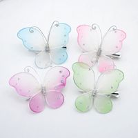 Wholesale 2021 Girls Hair Accessories Cute Butterfly Hairpin Kids Barrette Flower Clip Bow Hairgrip Hairclip for children fAST shipping Y2
