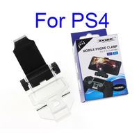 Wholesale New Mini Plastic Smart Phone holder Desktop Mobile Phone Clamp for ps4 Controller to PS4 Game Stretch Clip on Bracket