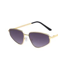 Wholesale Sunglasses Riangle Cat s Eye For Women Metal Fashion Net Red Disco Tide Street Shooting Men s Glasses