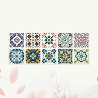 Wholesale Wall Stickers Tile Sticker Decals Kitchen Waterproof Moistureproof Paper For Home x20cm Assorted Color