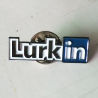 Wholesale Lurkin Lapel Pin Safety pin made by iron with black nickel plating butterfly button on back Customized MOQ50pcs