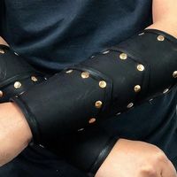 Wholesale Wrist Support Gauntlet Accessory Armor Warmer Viking Bracer Leather Cosplay Arm Archer Vambrace Steampunk Pirate Wristband Medieval Men Knig
