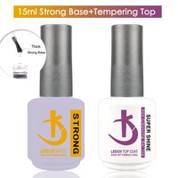 Wholesale Latest Strong Base And Top Coat For Gel Polish ml Thick Uv Rubber Varnish Hybrid Nail Art Semipermanent
