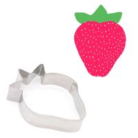 Wholesale Kitchen Cookie Cutter Strawberry Shape Metal Mold Sugarcraft Cake Cookies Pastry Baking Cutters Mould Cake Decorating Tools pc
