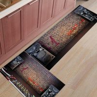 Wholesale Music Equipment Wall Brick Retro Kitchen Rug Home Entrance Doormat Bedroom Floor Decor Carpet Bathroom Anti Slip Carpets