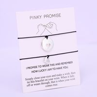 Wholesale A SET Heart Pinky Promise Adjustable Bracelets Friends Forever Lover Women Men Couple Fashion Jewelry Drop Shipping