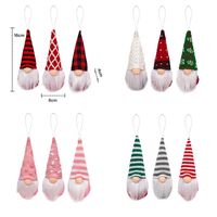 Wholesale 2021 Newest Christmas Gnomes Decoration Knitted Faceless Doll Xmas Pendant Forest Old Man Ornaments XD24884