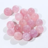 Wholesale 5 Natural Pink Crystal Ball mmClear Quartz Sphere Aura Angel Chakra Orb Minerals Healing Massage Gifts