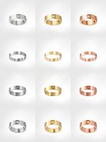 Wholesale Love Screw Ring mens Band Rings Diamonds designer luxury jewelry women Titanium steel Alloy Gold Plated Craft Gold Silver Rose Never fade Not allergic