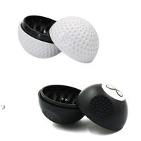 Wholesale Black Smoking Accessories Plastic white Golf Tobacco Grinder Portable Herb Herbal Spice Crusher Hand Muller Smoking Pipe Gift RRF12609