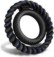 Wholesale Men Massage Dual Delay Lock Rings Silicone Penis Cock Ring Longer Harder Stronger Erection Adults Toy Amazon Supplier