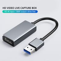 Wholesale Video Capture Card USB P K HD MI Videos Game Grabber Record Box for Macbook PC PS4 Camera Recording Live Streaming