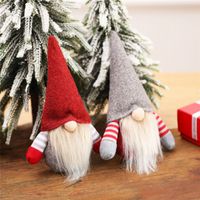 Wholesale Christmas gift Faceless Gnome Forest Elderly White beard Ornament Doll Xmas Tree Decorations Home decor for children