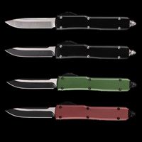 Wholesale MT SCHELIN Auto knife utx CNC machined high end automatic tactical knives T6061 Aviation Aluminum D2 blade Double Single Survival tools hunting camping out the front