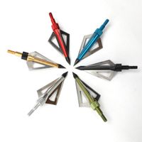 Wholesale 6pcs Hunting Grain Arrow Head Broadheads With Fixed Blades Archery Arrow Tip Point For Compound or Crossbow Hunting