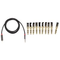 Wholesale Smart Power Plugs mm Pole Male Soldering Repair Headphone Audio Jack Plug pc Cable To Female Meter