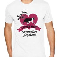 Wholesale This Girl Loves Her Australian Shepherd T Shirt Family Korean Men Fashion T Shirts For Short Sleeves Sale Brand Top Apparel Men s