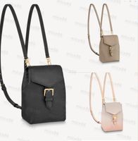 Wholesale Top quality Genuine Leather designer luxury Backpacks TINY Handbag Shouler school Bag Shoulder Bags Black Letter Embossing free Travelling Backpack M80738 M80596