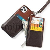 Wholesale Luxury Designer Flowers Phone Cases For iPhone Pro Max mini XS XR X Plus Wallet Case Card Holder Cover With Coin Purse Bag Slots
