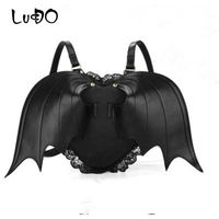 Wholesale Backpack Bat Wing Punk Stylish Est School Bag For Girls Women Angel Wings Cute Little Devil Package