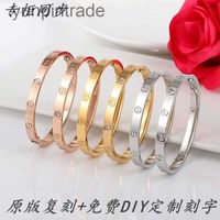 Wholesale Bracelet New net red same best friend titanium steel couple screw classic fashion birthday gift in Japan and South Korea OW6T