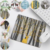 Wholesale Mouse Pads Wrist Rests Mousepad Gaming Accessories Deer Pattern Print Series Portable Pad Small x21cm Easy To Clean Computer