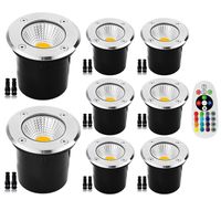 Wholesale 8 Pack W Underground Lamps Low Voltage Landscape Light AC DC V V Lumens Lead LED Lights IP67 Waterproof Outdoor Lighting Garden In Ground Lamp Deck Yard Patio