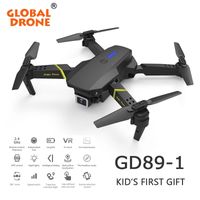 Wholesale Global Drone K Camera Mini vehicle Wifi Fpv Foldable Professional RC Helicopter Selfie Drones Toys For Kid Battery GD89