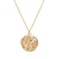 Wholesale Pendant Necklaces Fever Free Ancient Roman Portrait Necklace Vintage Gold Color Coin For Female Kolye Gift Jewelry