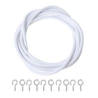 Wholesale Other Home Decor Net Hang m Curtain Wire Window Cord Cable String Set With Fish Eyes Hooks L4MF