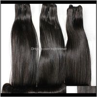 Wholesale Wefts Products Drop Delivery Funmi Double Dn Egg Curly Extensions Bundles Peruvian Indian Virgin Human Hair Weaves Natural Color I