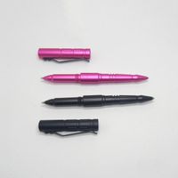 Wholesale Ballpoint Pens Self Defense Tool Tactical Pen gift Pouch With Black blue Ink Car Window Broken Survival Pen For Outdoor Accident SOS