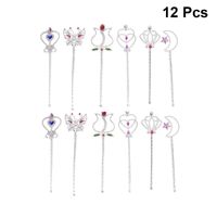 Wholesale Party Decoration Plastic Lovely Butterfly Wands Rose Magic Wand Heart Design Angel Fairy Stick For Girls Birthday Cosplay