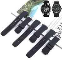 Wholesale Watch Bands Silicone Bracelets Durable Stainless Pin Buckle Straps For Series EF Man Rubber Watchbands Black mm Tools