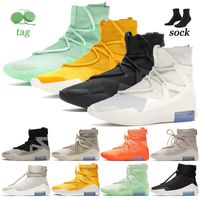 Wholesale 2022 High OG mens womens boots god casual shoes top qualiy Authentic FOG Light Bone Oatmeal Frosted Spruce Amarillo Air Sneakers Winter Outdoor Trainers plus size