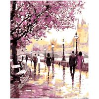 Wholesale Craft Frameless Gift Home Paint By Number Oil Painting Set Scenery Art Office Decorative Drawing Canvas DIY Dining Room Paintings