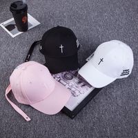 Wholesale Embroidery Cross Baseball Hat Male Maam Outdoors Curved Sunshade Cap Bone Snapback Caps Hip Hop Casquette Hats