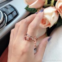 Wholesale Band Rings Designer Jewelry Women H Letter Jewelry Ring Set France Quality Golden Superior k Gold Fingerrings Type X