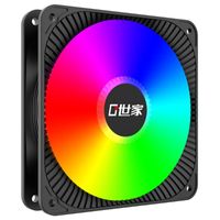 Wholesale Fans Coolings FC120S cm DC V CPU Fan Computer PC Case LED Gorgeous Large Pin Power Supply Mute Chassis Cooling Radiator