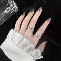 Wholesale Cross Female Sextuple Roman Fashion Personality in Hip Hop Adjustable Men s Cool Food Ring