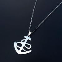 Wholesale Stainless Steel Necklace With Sailboat Windsurfing Pendant Fashion Anchor Jewelry