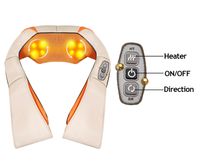 Wholesale U Shape Electrical Shiatsu Back Neck Shoulder Body Massager Infrared Heated Kneading