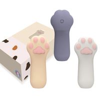 Wholesale Portable sile rubber cartoon women s vibrator adult sex toy clitoris stimulator and G spot cat claw