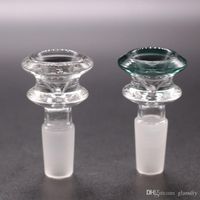Wholesale Mobius glass bowl slide flower with meshes screen for water pipes Hookahs and bongs smoking joint mm mm